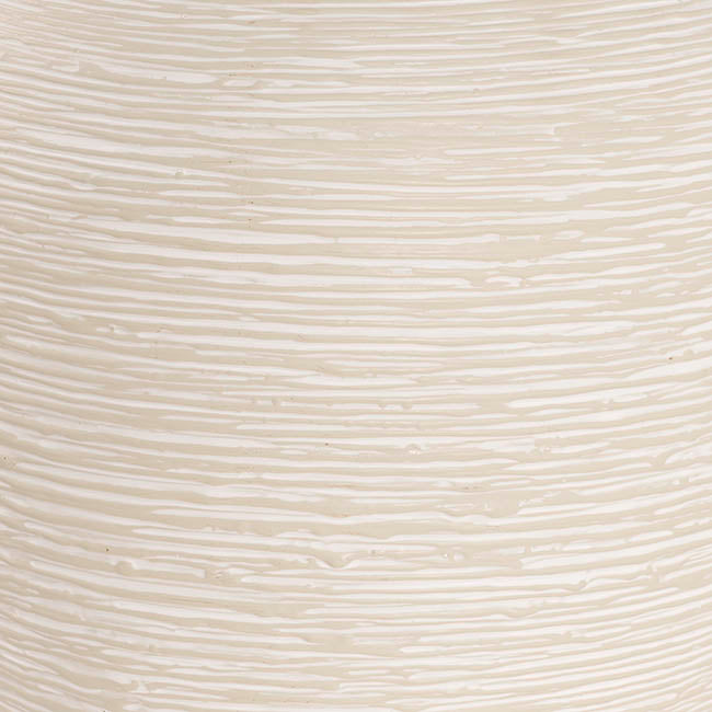 Artisan Metal Vase White (26x36cmH)