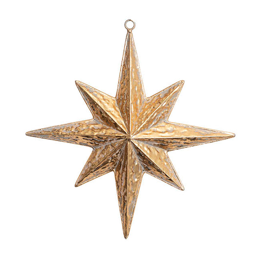 Hanging Star of Bethlehem Metal Gold (30.5x6x32.5cm)