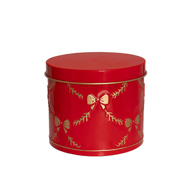 Cookie Tins Gift Box Set 2 Red (16cmH & 21cmH)