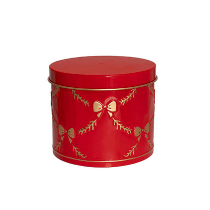 Cookie Tins Gift Box Set 2 Red (16cmH & 21cmH)