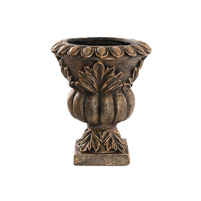 Tuscany Garden Planter Urn Antique Brass (28x34cmH)