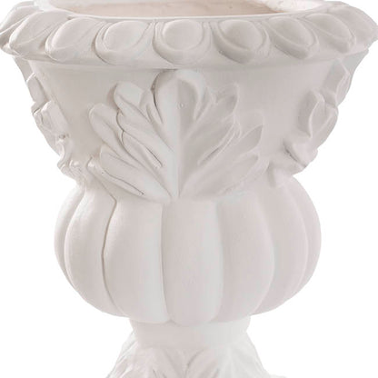 Tuscany Garden Planter Urn Matte White (28x34cmH)