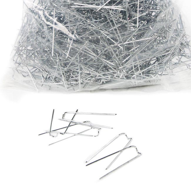 Wreath Mossing Pins (Greening) 43mm 500g Bag