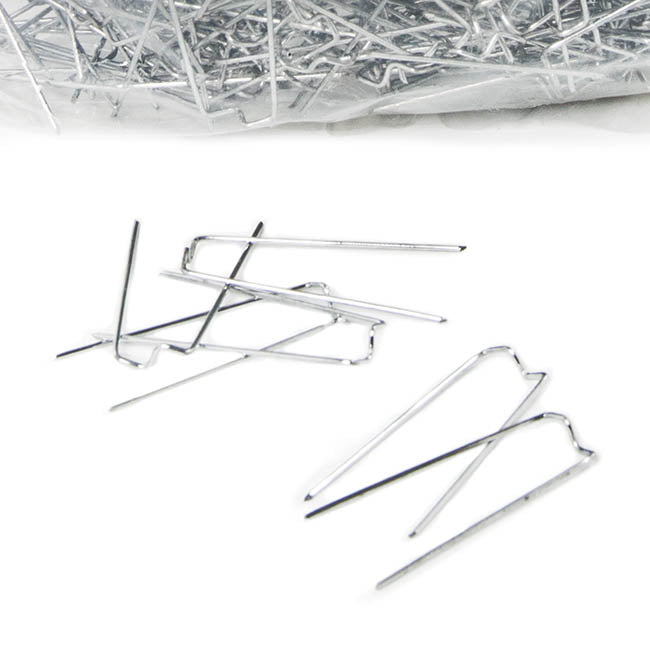 Wreath Mossing Pins (Greening) 43mm 500g Bag