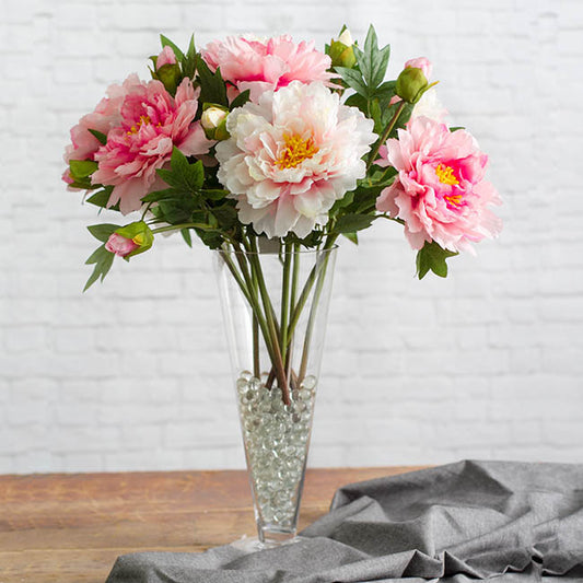 Glass Marbles 14mmD Clear Lustre 225pcs (1.2KG Jar)