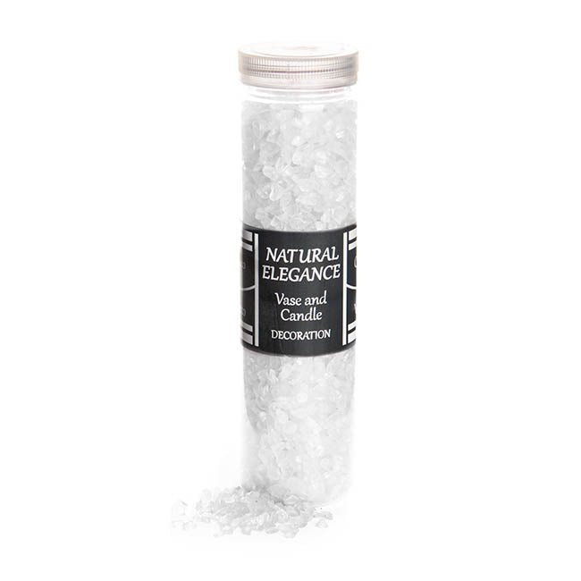 Crushed Glass Sand 2-5mm Clear (600g Jar)