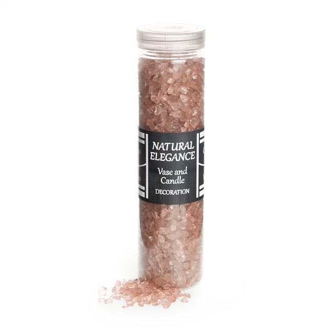 Crushed Glass Sand 2-5mm Light Pink (650g Jar)