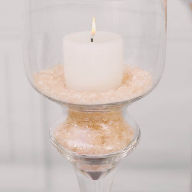 Crushed Glass Sand 2-5mm Light Pink (650g Jar)