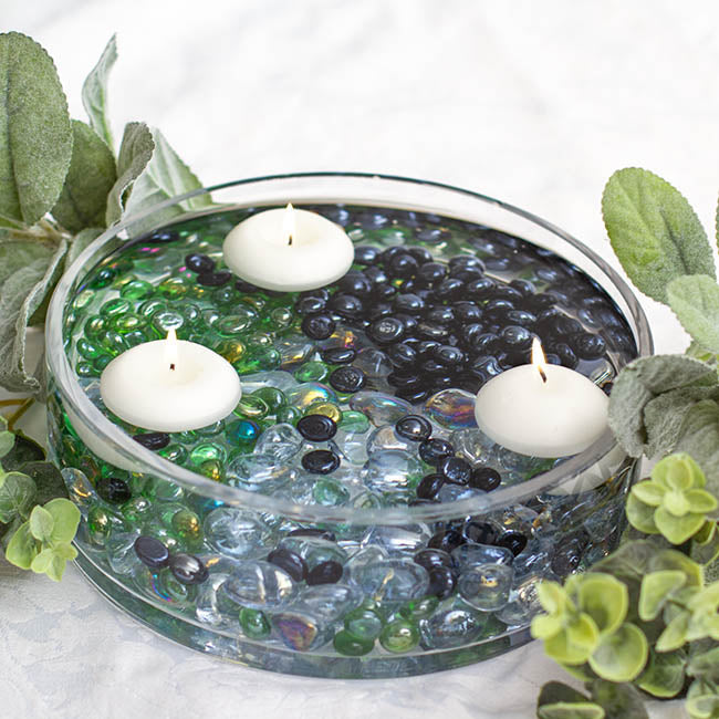 Glass Gems Mini 14mm Black (700g Jar)
