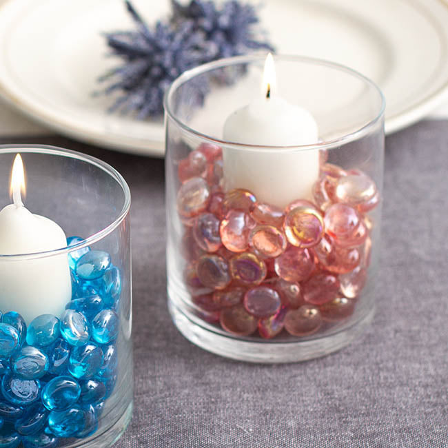 Glass Gems Mini 12.5mm Peach (700g Jar)