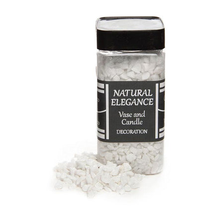 Pebbles Quartz Natural 3-6mm White (800g Jar)