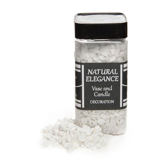 Pebbles Quartz Natural 3-6mm White (800g Jar)