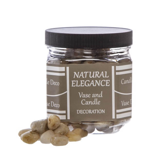 River Pebbles Polished 15-30mm White (910g Jar)