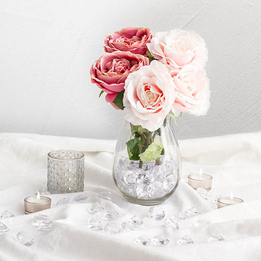 Acrylic Diamond Scatters 38mmD Large Clear (400g Bag)