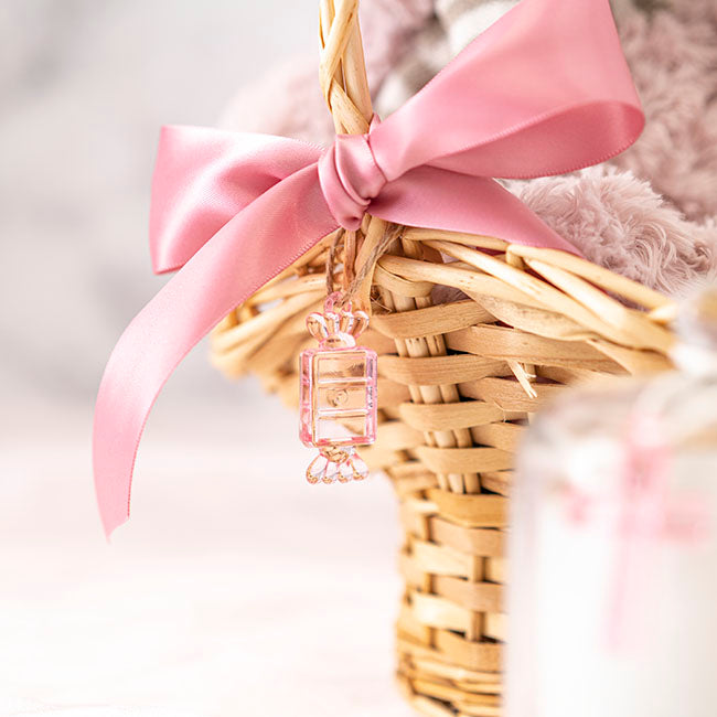 Decoration Acrylic Charms Candy Pack 12 Baby Pink (48x19mm)
