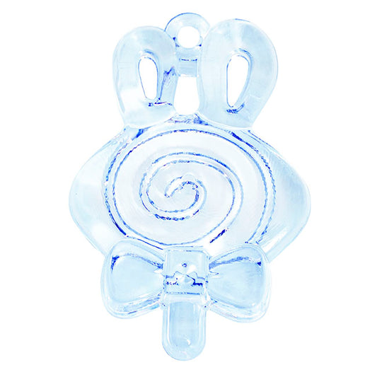 Acrylic Charms Lollypop Ornament Pack 12 Blue (57x39mm)