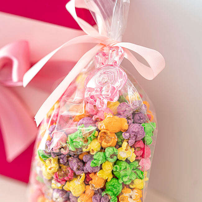 Acrylic Charms Lollypop Ornament Pack 12 Pink (57x39mm)