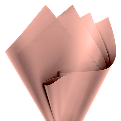 Cello Regal Pro 65mic Metallic Rose Gold (50x70cm) Pack 100