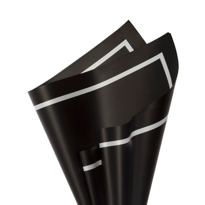 Cello Regal Pro Silhouette 65mic PK 100 Black Wht(50x70cm)