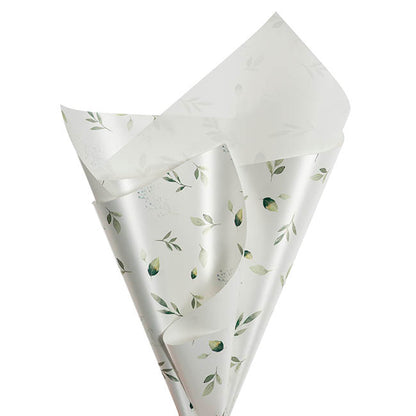 Cello Regal Leafy Greens 65mic White Pack 100 (50x70cm)