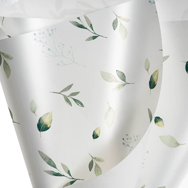 Cello Regal Leafy Greens 65mic White Pack 100 (50x70cm)