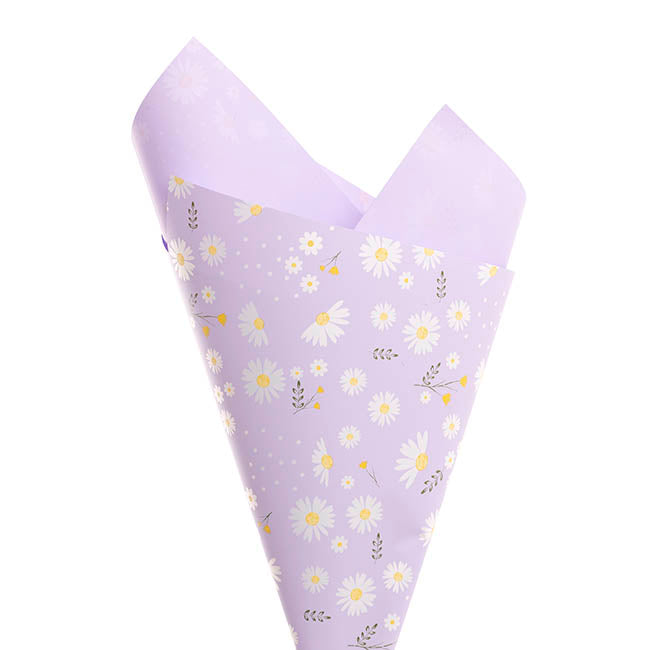 Cello Regal Pro 65mic Daisy Daze Periwinkle Pk100 (50x70cm)