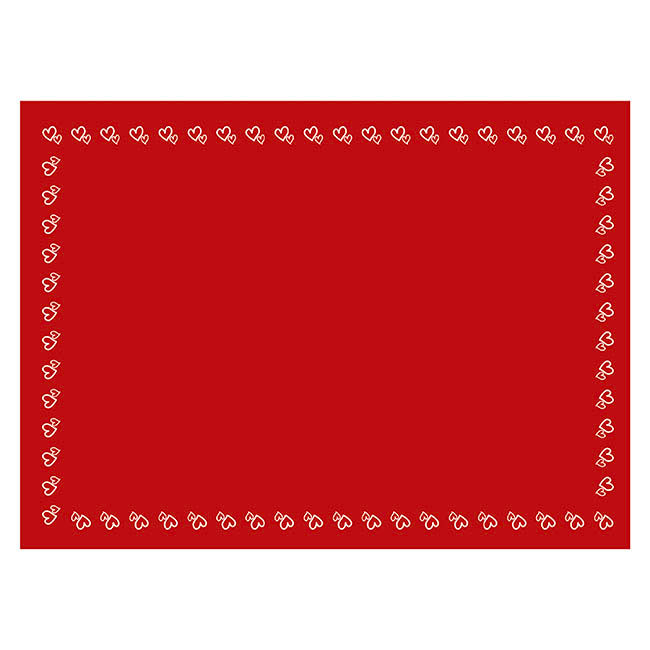 Cello Regal Pro 65mic Hearts Silhouette Red Pk100 (50x70cm)