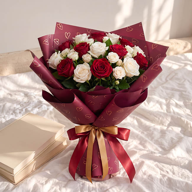Cello Regal Whimsy Hearts 65micron Wine Pack 60 (58x58cm)