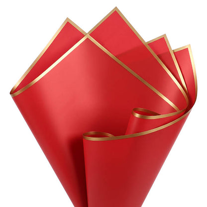 Cello Regal Golden Edge 65micron Red Pack 60 (58x58cm)