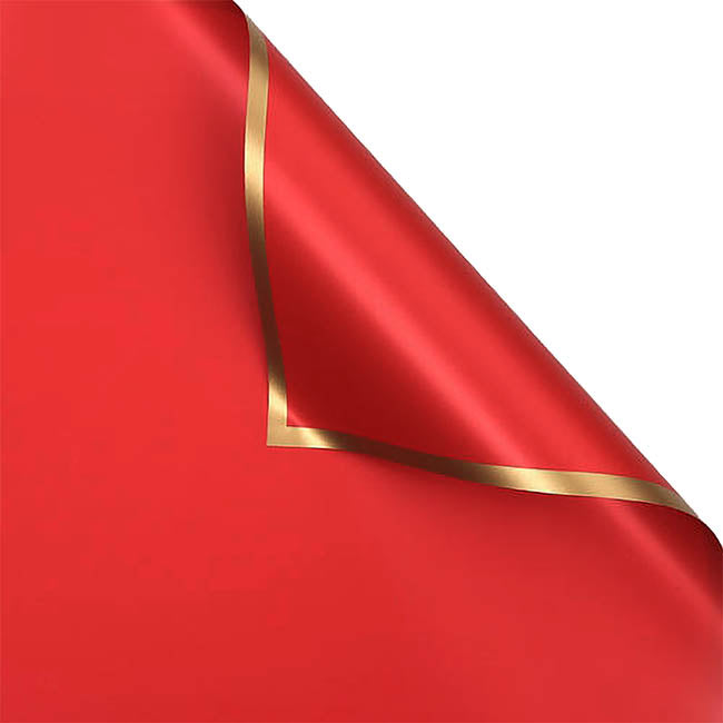 Cello Regal Golden Edge 65micron Red Pack 60 (58x58cm)