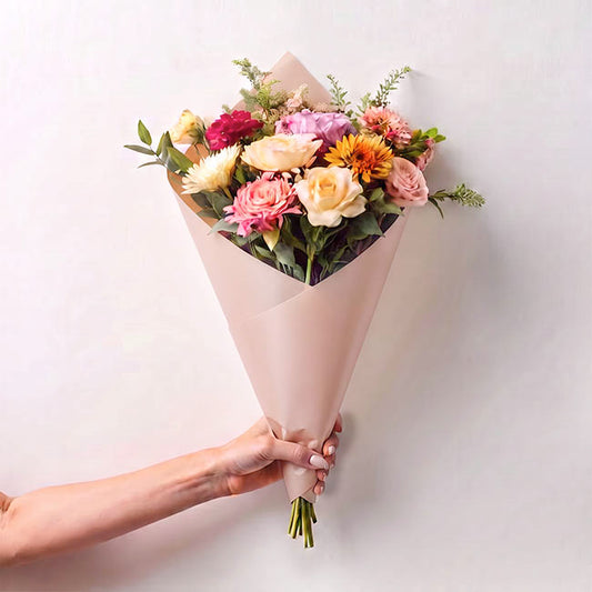 Cello Lustre Matte Wrap 60mic Blush Pink Pack 100 (50x70cm)