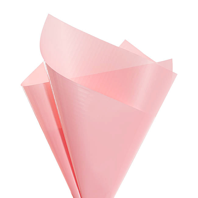 Cello Lustre Matte Wrap 60mic Light Pink Pack 100 (50x70cm)