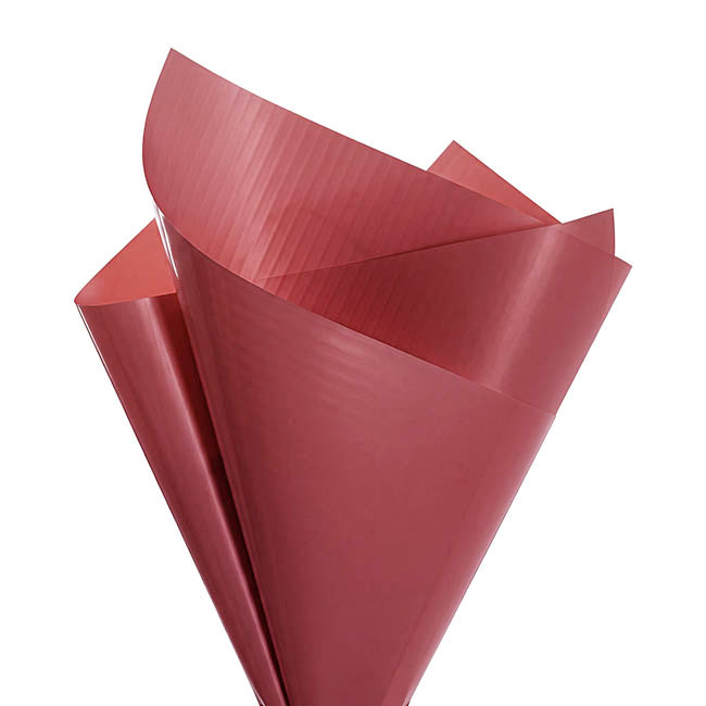 Cello Lustre Matte Wrap 60mic Native Plum Pack 100 (50x70cm)