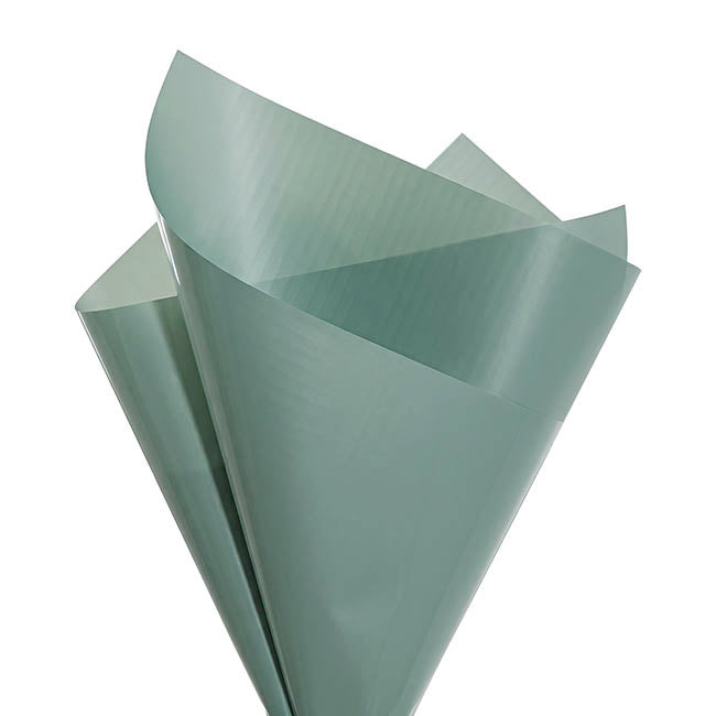 Cello Lustre Matte Wrap 60mic Eucalyptus Pack 100 (50x70cm)