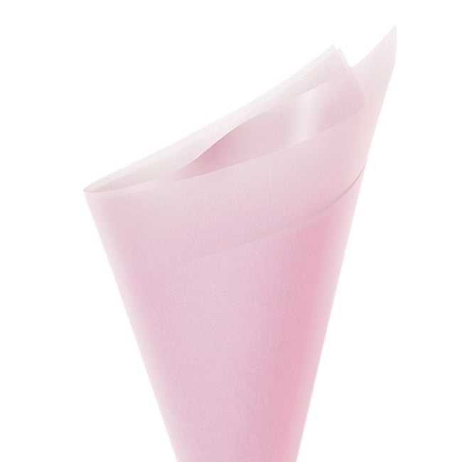 Tallow Paper 75 micron Pack 100 Baby Pink (60x60cm)