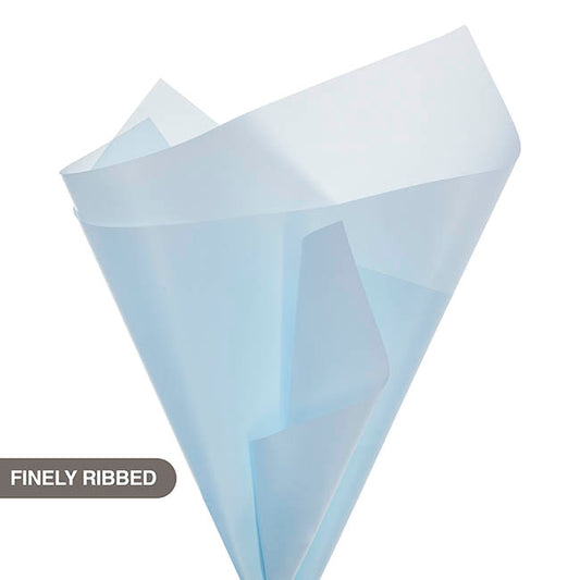 Tallow Paper Ribbed 80 micron Powder Blue Pack 50 (50x70cm)