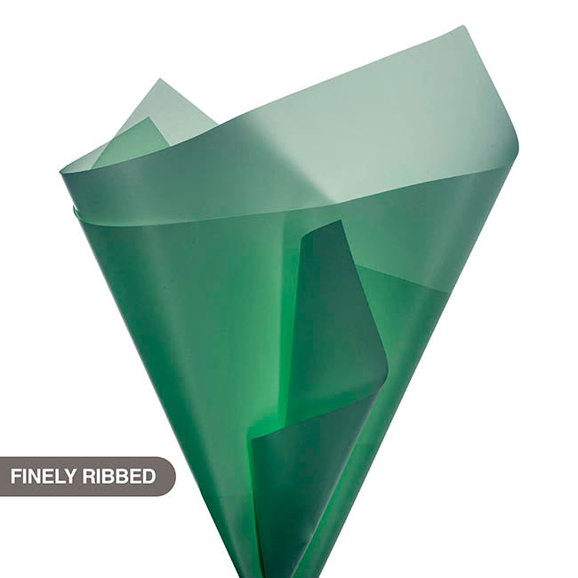 Tallow Paper Ribbed 80 micron Emerald Pack 50 (50x70cm)