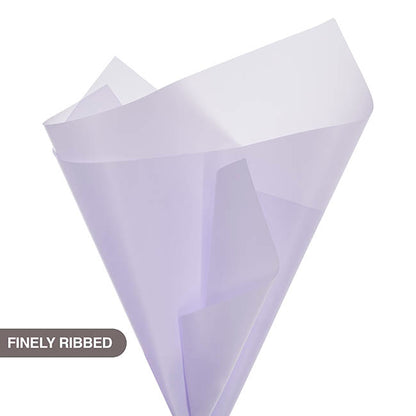 Tallow Paper Ribbed 80 micron Lavender Pack 50 (50x70cm)
