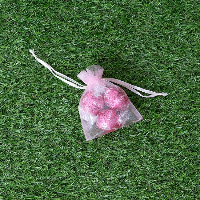 Organza Gift Bomboniere Bag Small Pink Pack 10 (7.5x10cmH)