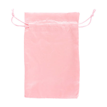 Satin Gift Bag Large Pack 6 Baby Pink (15x24HcmH)