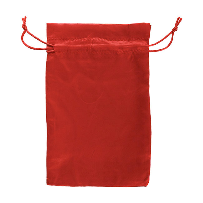 Satin Gift Bag Large Pack 6 Red (15x24HcmH)