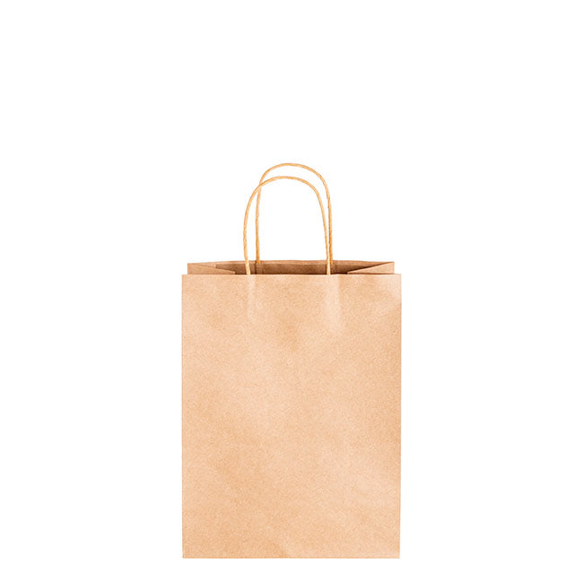 Kraft Paper Bag Shopper Small Brown Pk10 (180Wx85Gx215mmH)