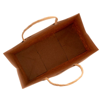 Kraft Paper Bag Shopper Small Brown Pk10 (180Wx85Gx215mmH)