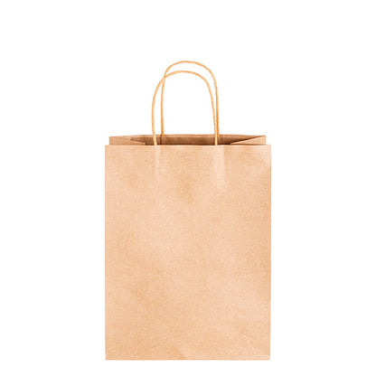 Kraft Paper Bag Shopper Medium Brown Pk10 (205Wx110Gx275mmH)