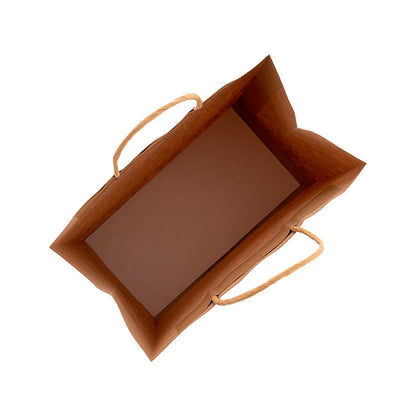 Kraft Paper Bag Shopper Medium Brown Pk10 (205Wx110Gx275mmH)