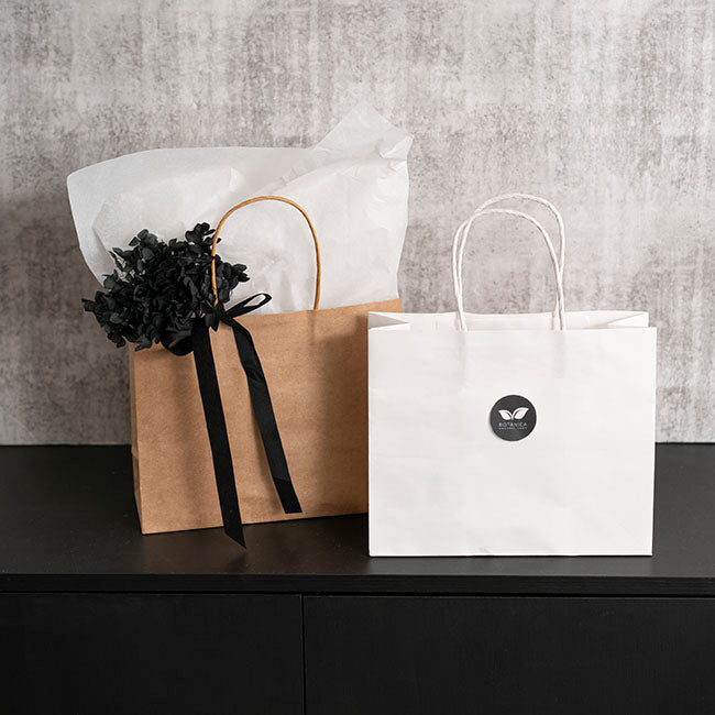 Kraft Paper Bag Boutique Med Brown Pk10 (220Wx80Gx180mmH)