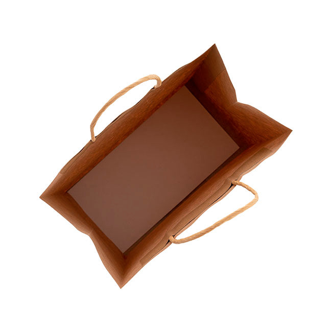 Kraft Paper Bag Shopper Large Brown Pk10 (240Wx120Gx355mmH)