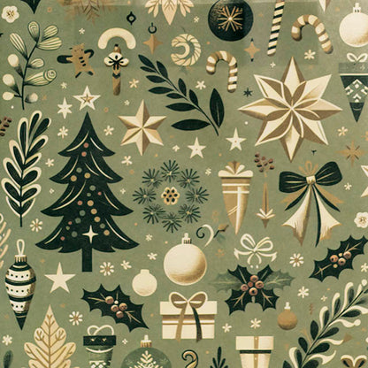 Kraft Paper Bag Lge Holiday Grove Gr Pk10 (240Wx120Gx355mmH)