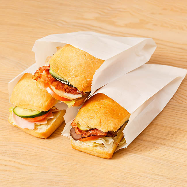 Paper Bag Flat Style White (150x190mmH)