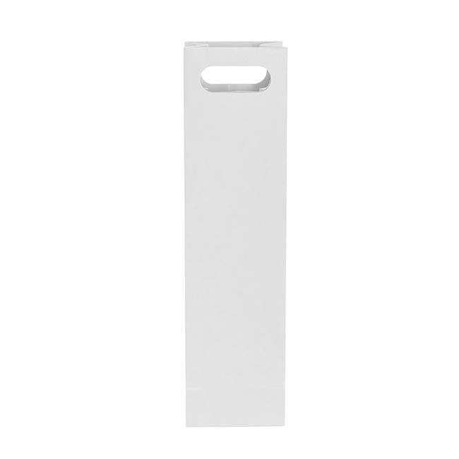 Wine Bag Single Bottle Kraft Pack 5 White (11Wx9Gx42cmH)